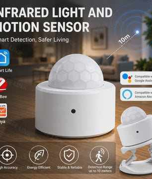 ZigBee 3.0 PIR Bewegingsmelder - Draadloze Slimme Thuisbeveiliging