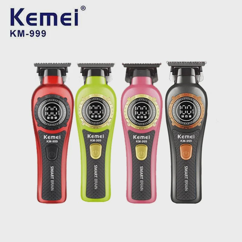 Kemei KM-999 Professionele Draadloze Trimmer met Digitaal Display