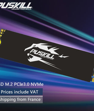 PUSKILL PCIe NVMe M.2 SSD 2280 - Snelle Interne Solid State Drive voor Laptop & Desktop (128GB - 1TB)