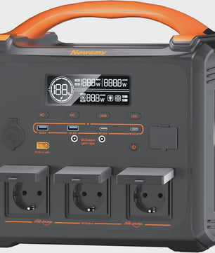 Necespow S1210/S2000 Power Station: 2000W, 1102.5Wh Accu, MPPT Solar Generator