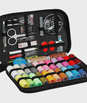 Complete Naaiset Koffer - Multifunctioneel DIY Naaiset met Kleurrijk Garen en Accessoires