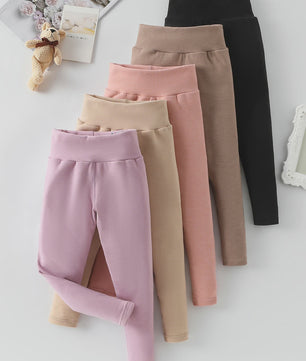 Warme Kinder Leggings voor Herfst & Winter - Fleece gevoerd, Hoge Taille