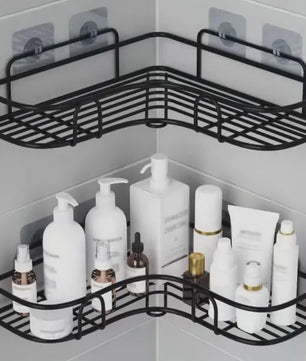 Hoek Douche Organizer - Geen Boren - Wandrek voor Badkamer & Keuken