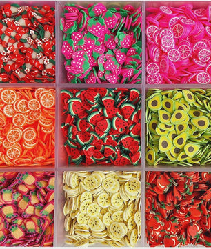 1000x Polymeer Klei Fruit Schijfjes - DIY Sieraden, Epoxy & Telefoon Decoratie
