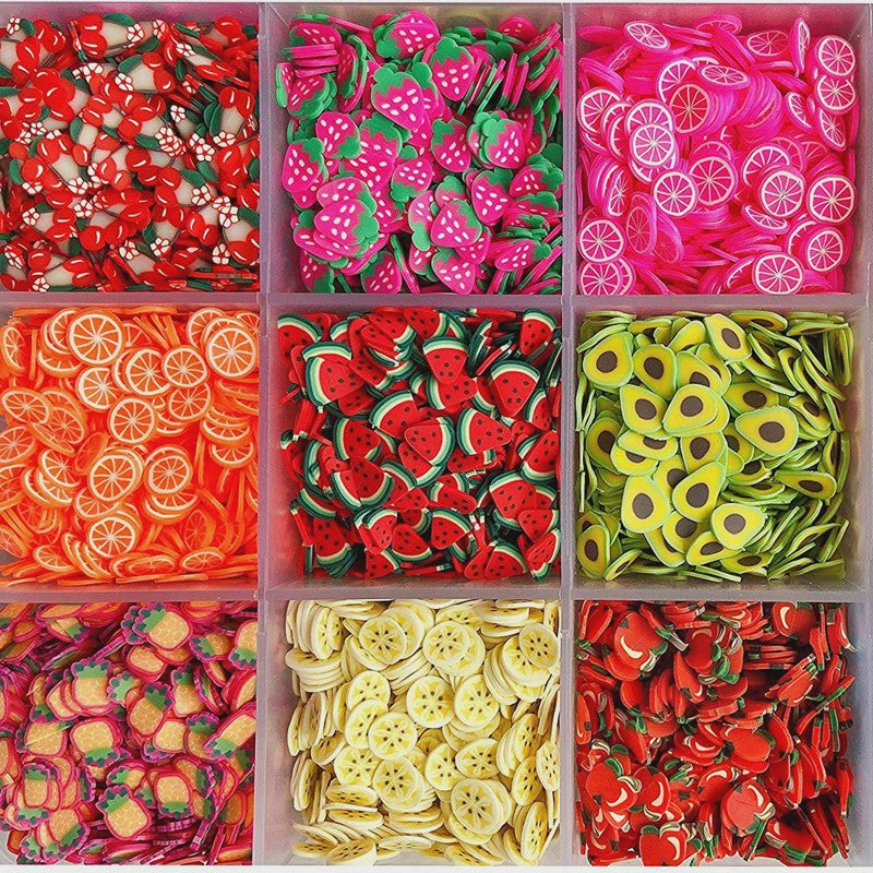 1000x Polymeer Klei Fruit Schijfjes - DIY Sieraden, Epoxy & Telefoon Decoratie