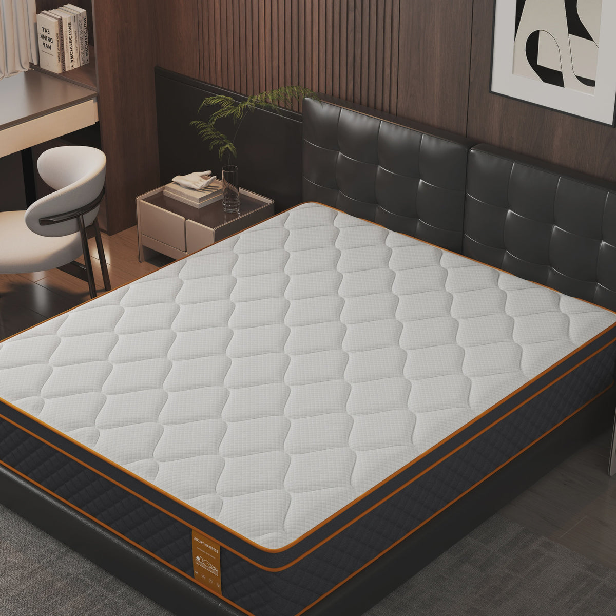 Pocketvering Matras 25cm Dik: Traagschuim, Zoned Support, 160/180x200cm - Stille Slaap