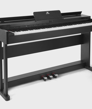 MUSTAR Digitale Piano 88 Toetsen met Hammer Mechaniek & 3 Pedalen - Zwart Houtoptiek