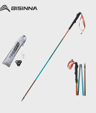 BISINNA Ultralichte Aluminium Trekkingstokken - Opvouwbaar & Verstelbaar