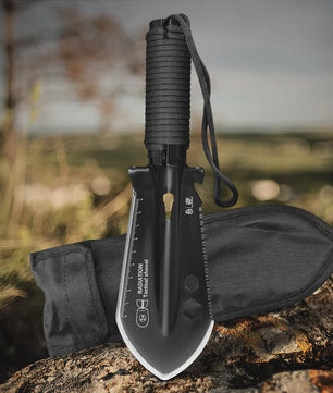 8-in-1 Multifunctionele Survival Schep - Compacte Camping Spade met Multitool & Tas