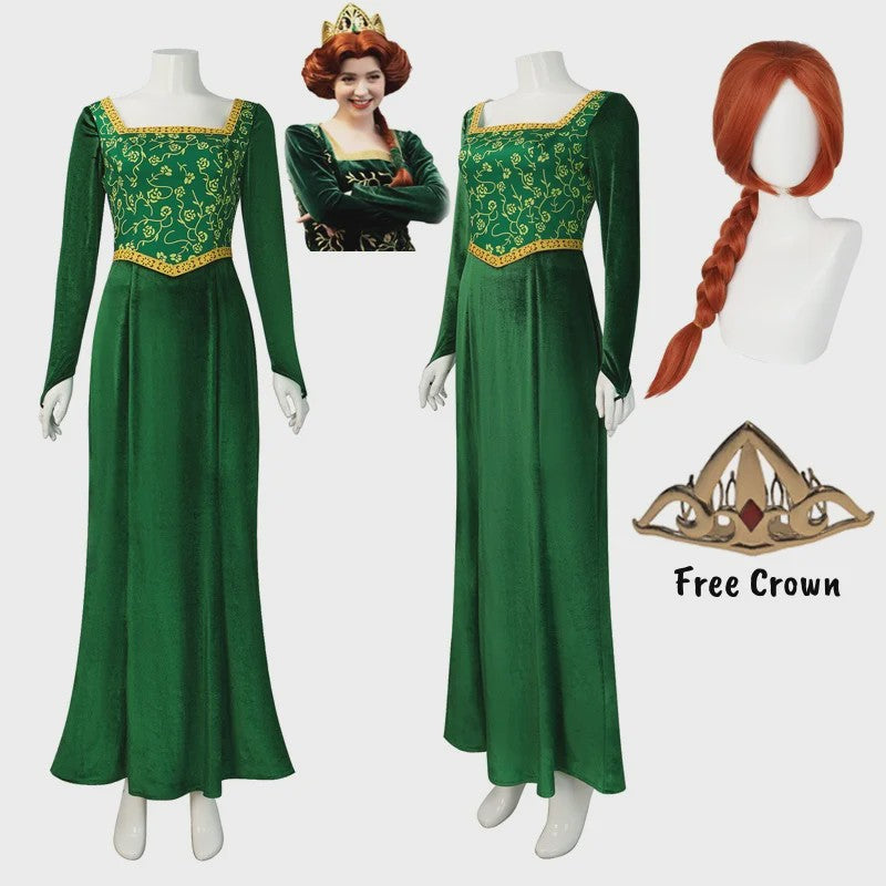 Prinses Fiona Jurk - Shrek Cosplay Kostuum voor Dames | Halloween & Feest