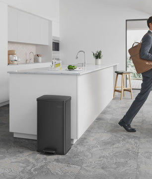 SONGMICS Keukenprullenbak 40L met Pedal en Deksel - RVS