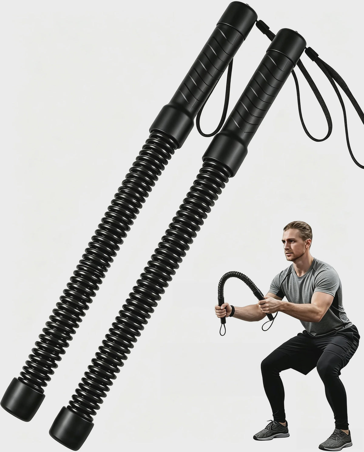 Ropeless Battle Ropes voor Krachttraining en HIIT - Draadloos Fitnessapparaat