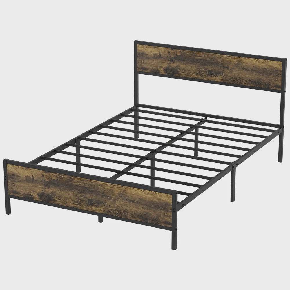 Industrieel Stalen Bedframe 90x200/140x200 cm met 27cm Vrije Ruimte - Vintage Design