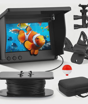 Fish Finder Underwater Camera 1080P HD 4.3 Inch LCD Fishing Camera With 8000mAh Battery Portable Fishing Tools With Night Vision