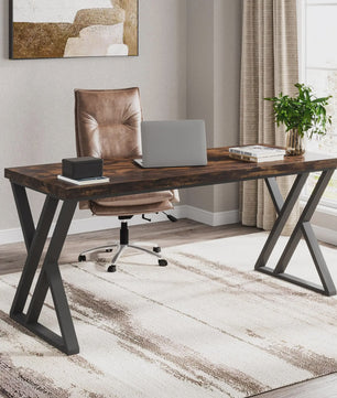 Modern 140cm Bureau met Z-Poot - Robuust Computerbureau voor Thuiswerken