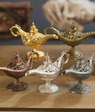 Retro Aladdin Olie Lamp Geurbrander - Decoratieve Aromatherapie Brander