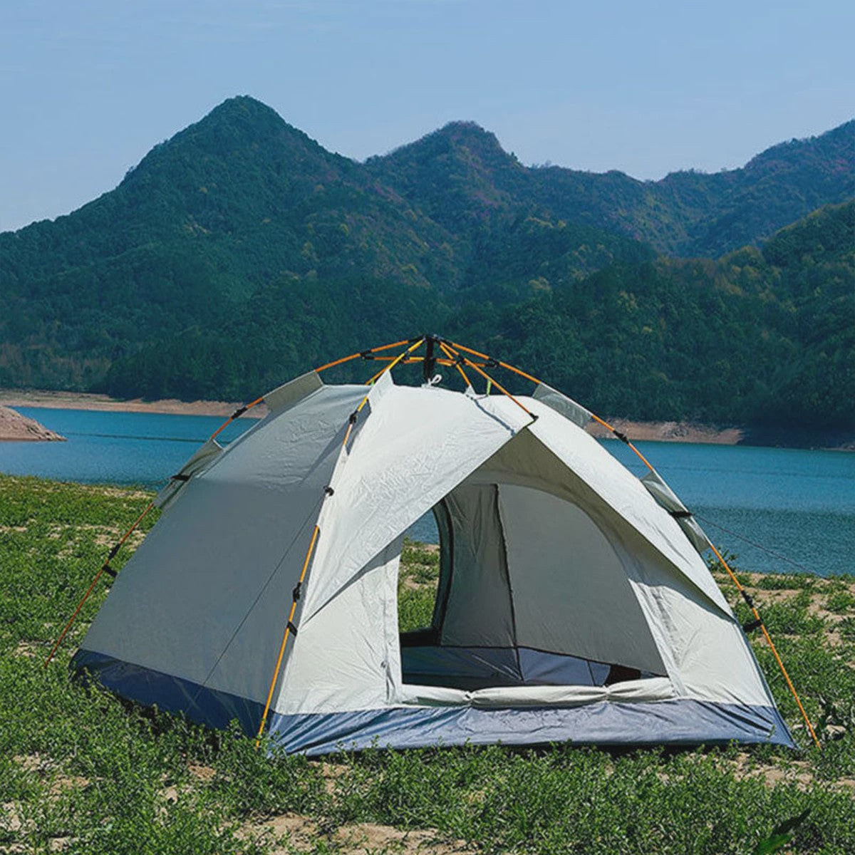 Automatische Pop-Up Tent voor 3-4 Personen - Snel Opzetbaar, Water- en Zonwerend