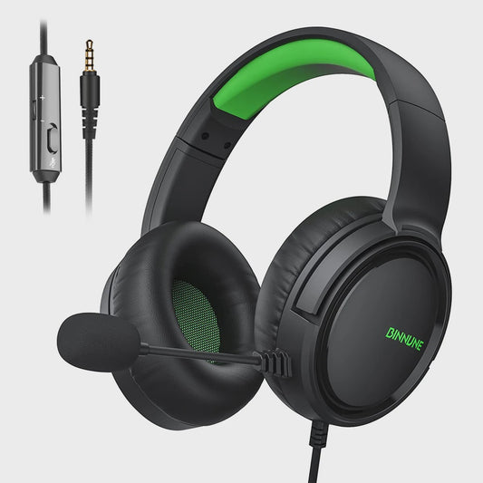 BINNUNE BG02 Gaming Headset met Microfoon - Bedraad, Compatibel met PS4, PS5, Xbox, PC & Switch