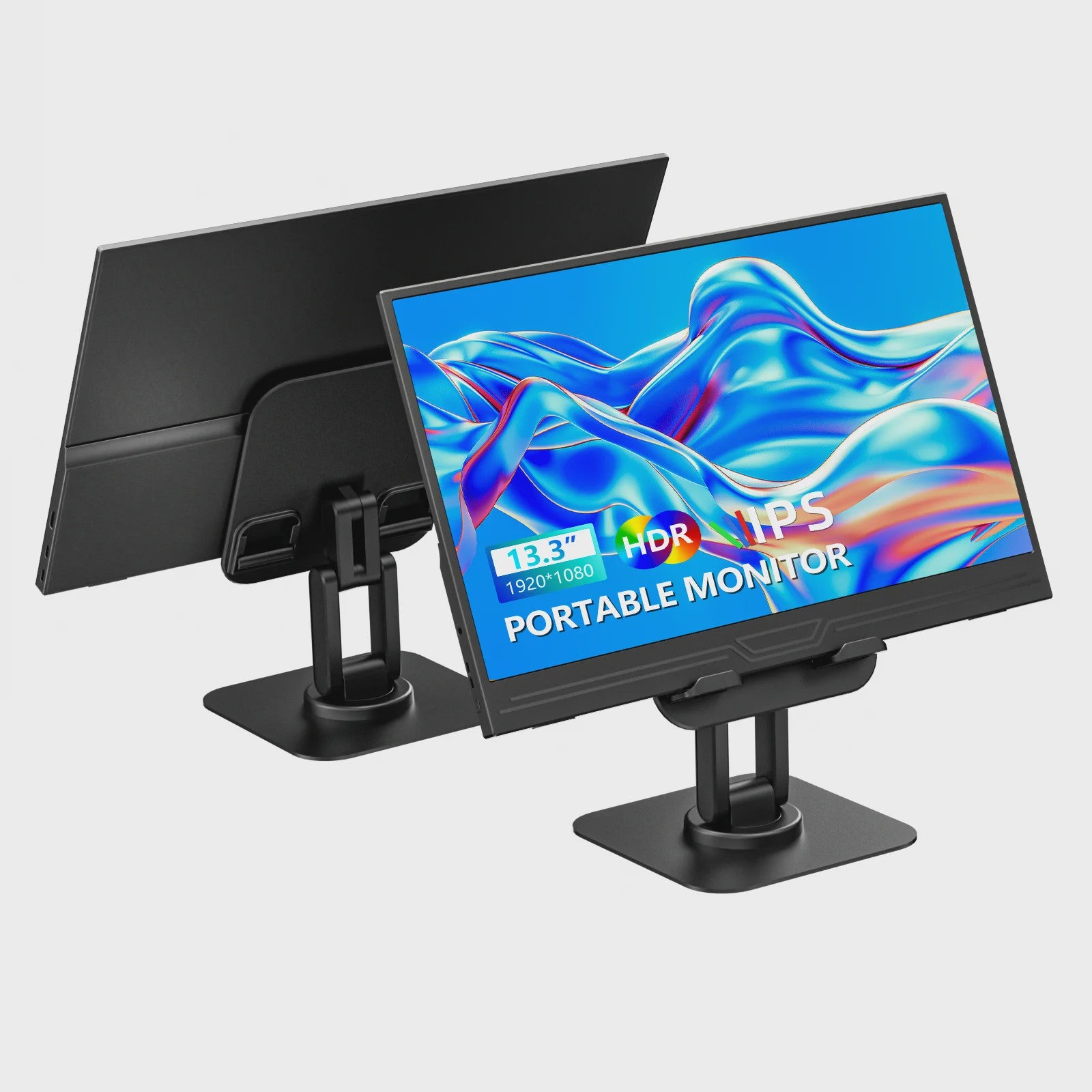 VEOUT 13.3" Draagbare Monitor - IPS Full HD 1080P Extern Tweede Scherm met USB-C & HDMI