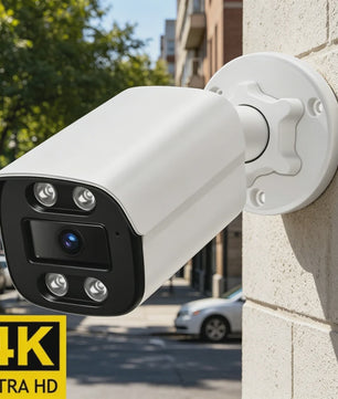 4K 8MP Outdoor IP Camera met AI Humanoid Detectie, Audio & Brede Hoek