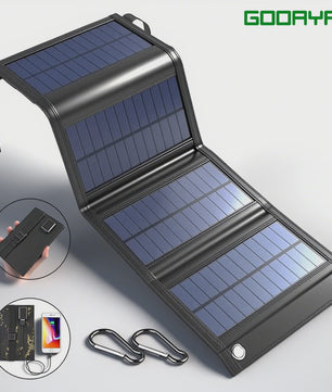 Opvouwbaar Zonnepaneel 100W - Draagbare Powerbank Oplader met USB