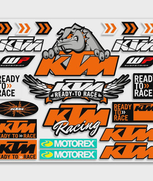 KTM Motor Stickers Set - Decoratieve Vinyl Decals voor Duke Modellen