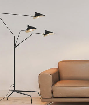 Moderne Verstelbare Vloerlamp met Lange Arm - Minimalistisch Design voor Woonkamer, Slaapkamer & Leeshoek