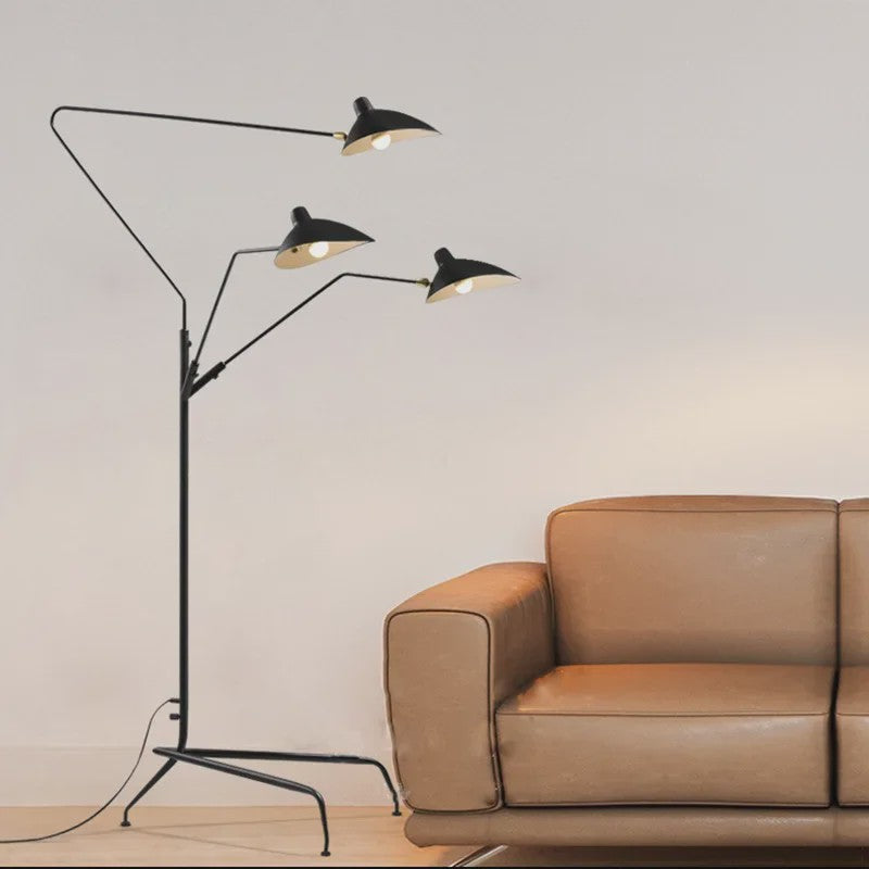 Moderne Verstelbare Vloerlamp met Lange Arm - Minimalistisch Design voor Woonkamer, Slaapkamer & Leeshoek