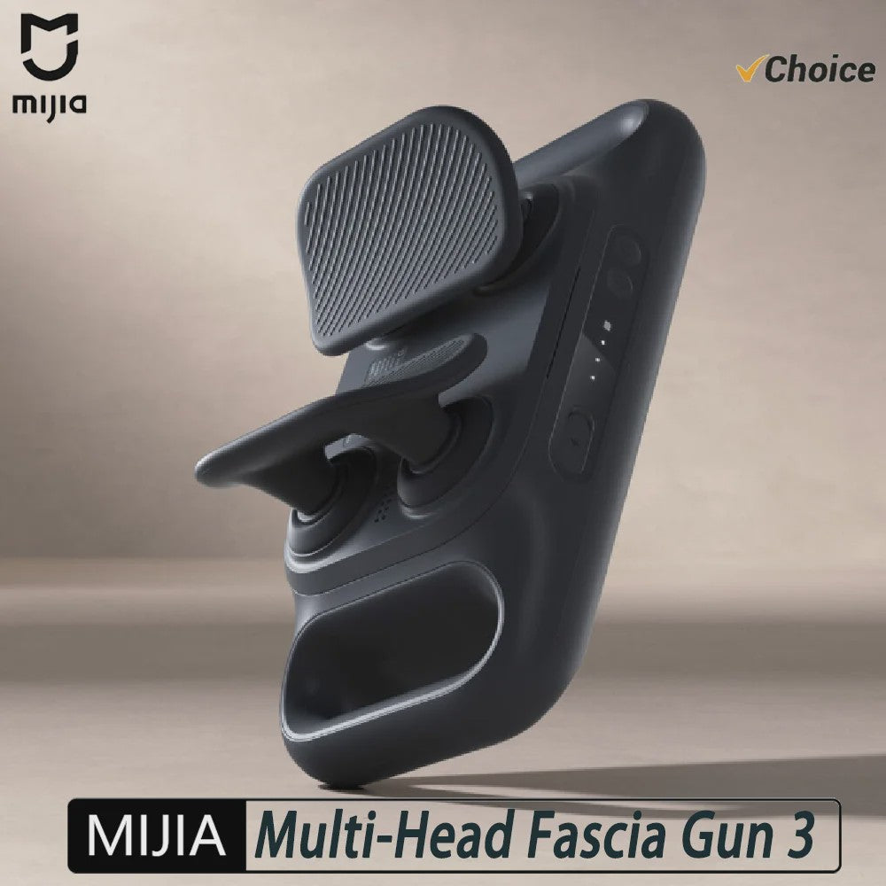 Mijia Multi-Head Fascia Gun 3: Krachtige Massage met 3 Koppen, Hands-Free & Lange Batterijduur