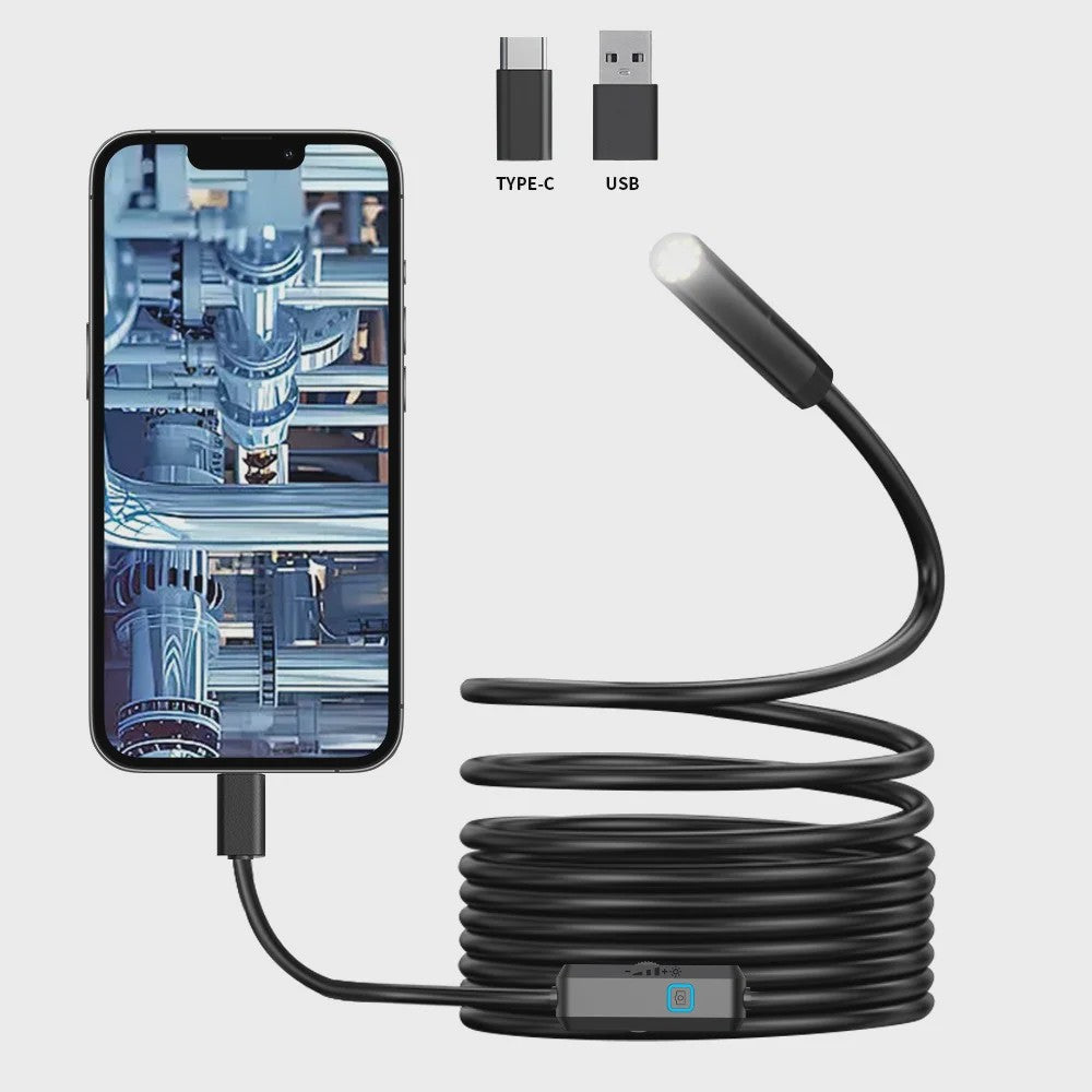 7mm Type-C Android Endoscoop Camera - Waterdicht met 6 LED's