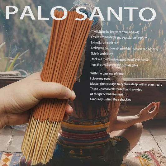 Premium Palo Santo Wierookstokjes - 30/80 Stuks voor Yoga, Meditatie & Zuivering
