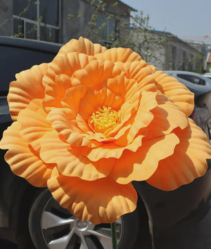 Grote Kunstbloem Pioenroos - 80cm Diameter - Decoratie voor Feesten, Evenementen & Bruiloften