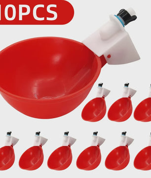 Automatische Drinkbakjes voor Kippen, Quails, Eenden & Duiven (Set van 5/10/20)