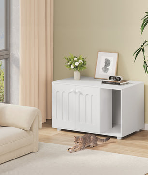 Stijlvolle Katten Toiletkast met Deur en Divider - Modern Design