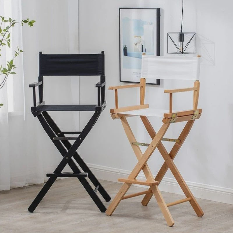 Opvouwbare Houten Regisseursstoel met Canvas Zitting - Draagbaar & Stijlvol
