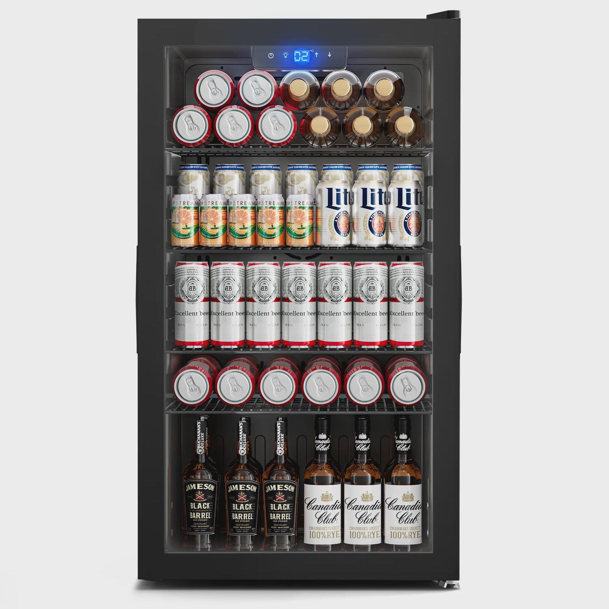 89L Drankenkoelkast met No Frost, Dubbel Glas & Omkeerde Deur - Energieklasse B