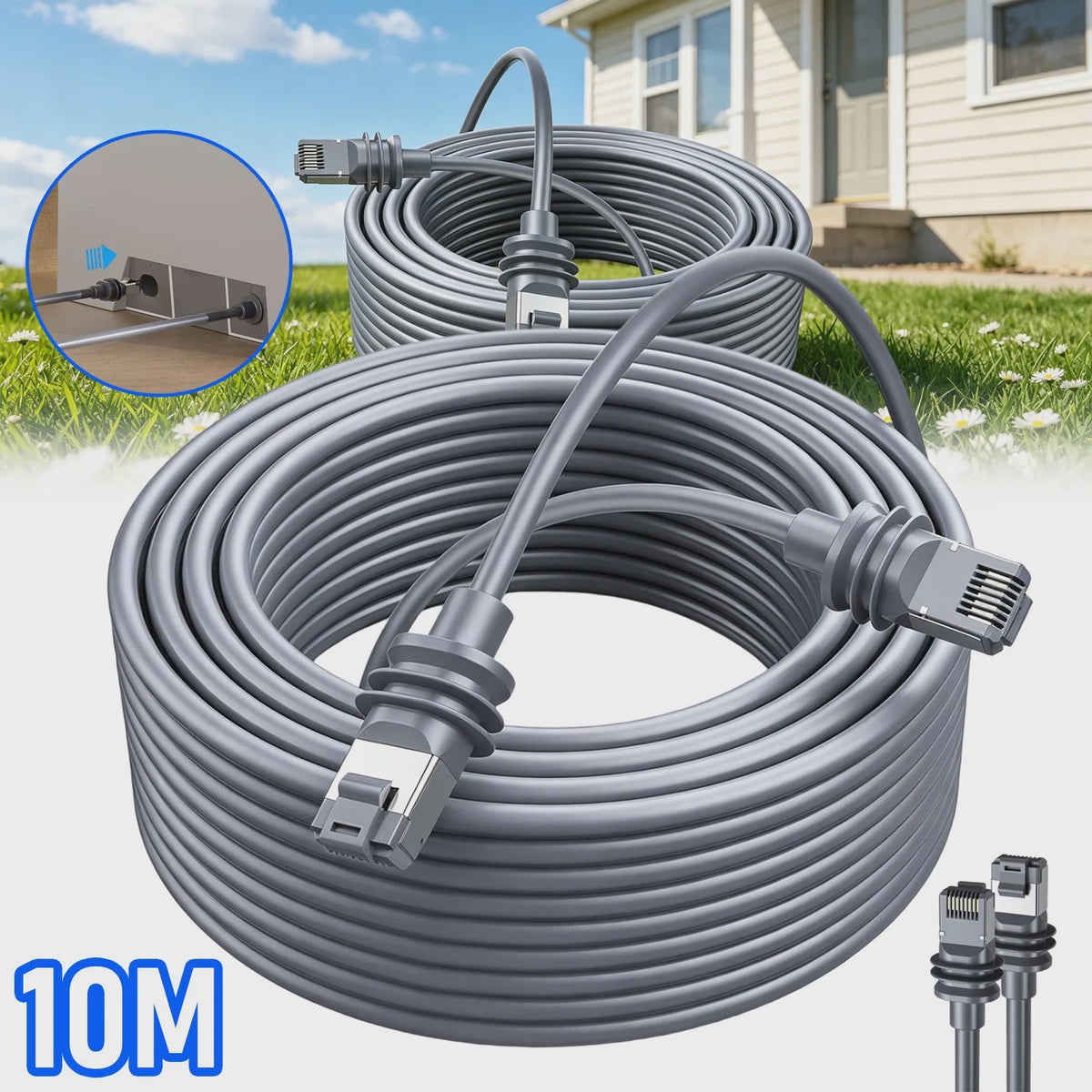 15m Weerbestendige Ethernet Kabel voor Starlink Gen 3 - Buiten Gebruik
