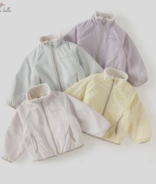 Dave & Bella Kinder Jas - Lente/Herfst Casual Outdoor Jas met Fleece Voering voor Jongens en Meisjes