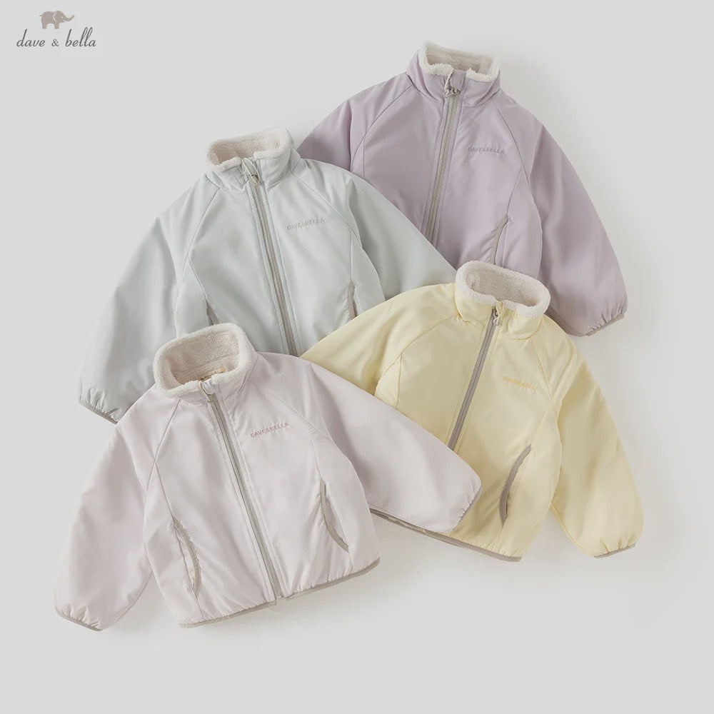 Dave & Bella Kinder Jas - Lente/Herfst Casual Outdoor Jas met Fleece Voering voor Jongens en Meisjes