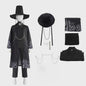 Jinu Cosplay Kostuum Set - Zwart Pak Outfit met Hoed, Riem en Accessoires voor Halloween & Carnaval