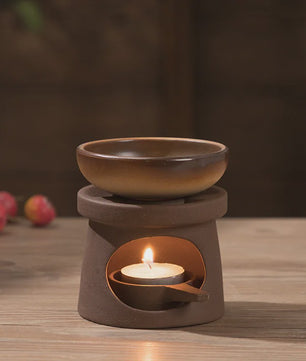 3-in-1 Stoneware Geurbrander & Wax Melt Warmer - Japanse Stijl