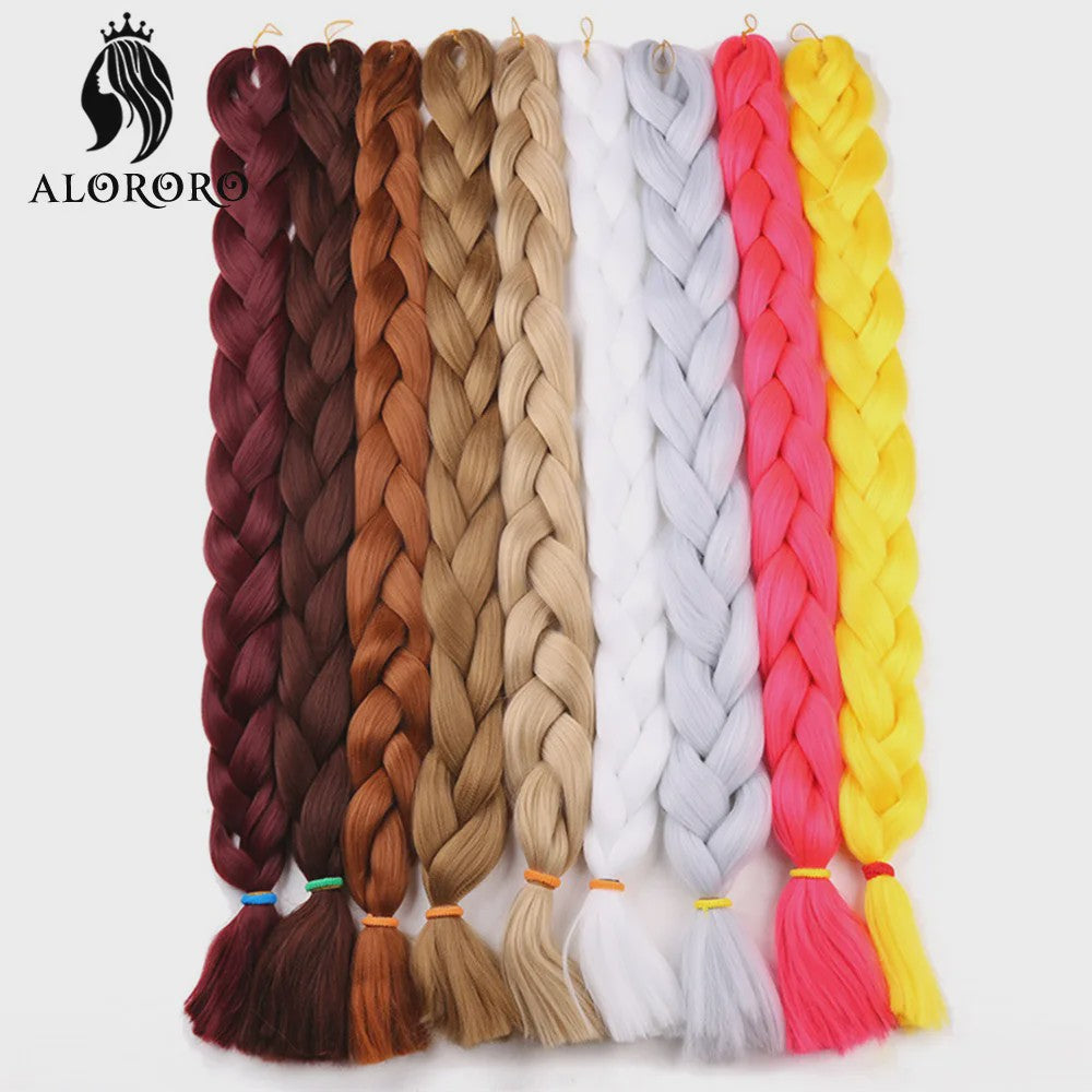 Alororo Jumbo Braids Haarverlenging - 82 Inch Synthetisch Hittebestendig Vlecht Haar