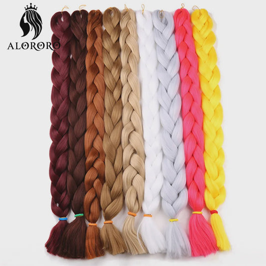 Alororo Jumbo Braids Haarverlenging - 82 Inch Synthetisch Hittebestendig Vlecht Haar
