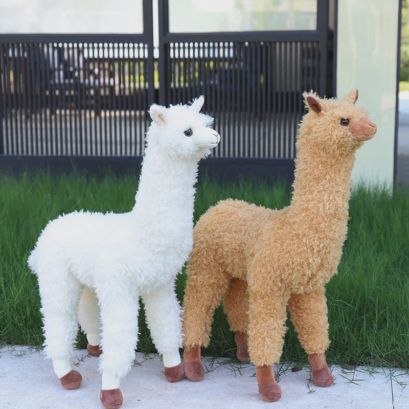 Pluche Alpaca Knuffel - Levensechte Llama Speelgoed in Verschillende Maten (38-140cm)