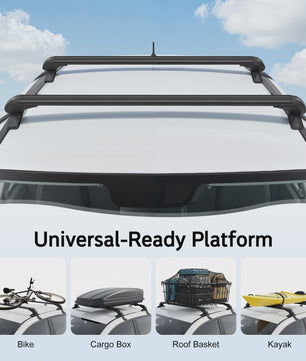 Universele Aluminium Dakdragers met Slot - Set van 2