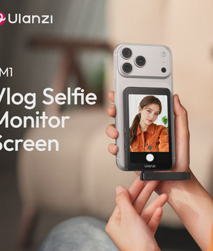 Ulanzi VM1 Vlog Selfie Monitor voor iPhone - Magnetische Ring & Live Streaming