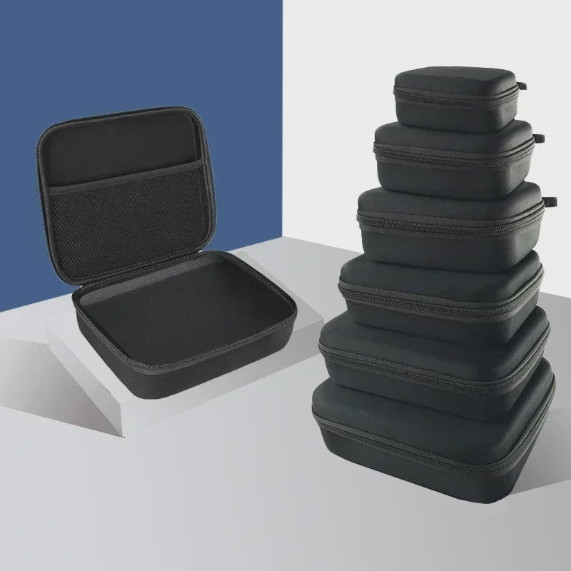 Veelzijdige EVA Hardcase Opbergdoos - Schokbestendig en Draagbaar voor Oordopjes, Accessoires & Make-up
