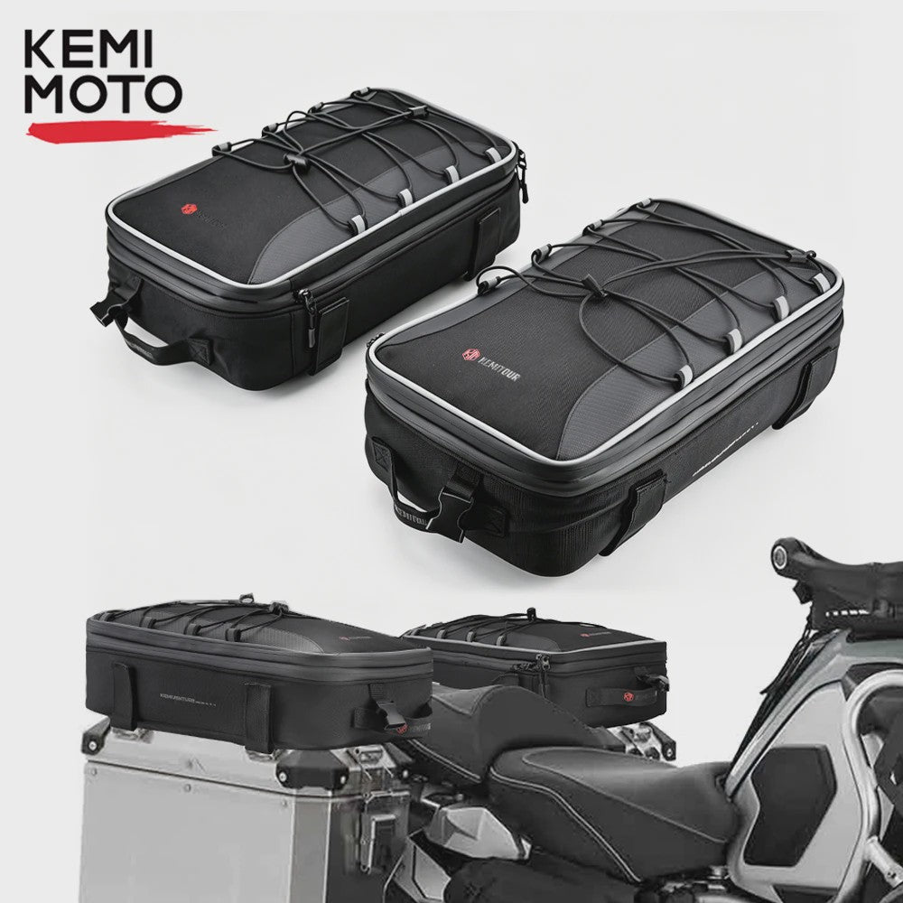 Motorfiets Topcase / Zijtas - 20L Uitbreidbaar - Waterdicht & Robuust