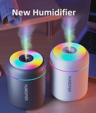 180ML Mini Luchtbevochtiger USB Aroma Diffuser met Kleurrijke Verlichting voor Auto, Huis & Slaapkamer