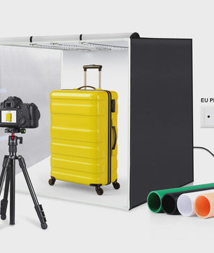 80cm Opvouwbare Fotostudio Lightbox - Krachtige 14000LM LED Verlichting & 4 Kleuren Achtergronden
